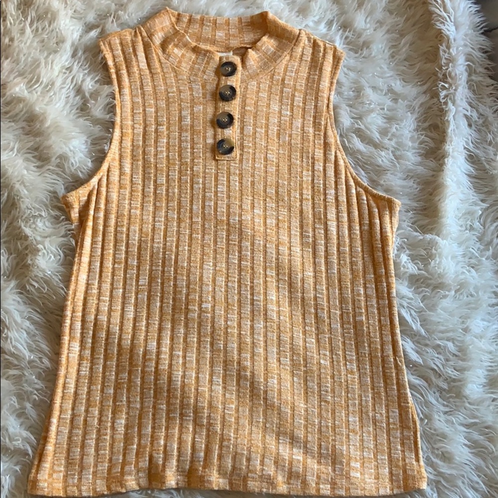 Sleeveless Turtle Neck Sweater